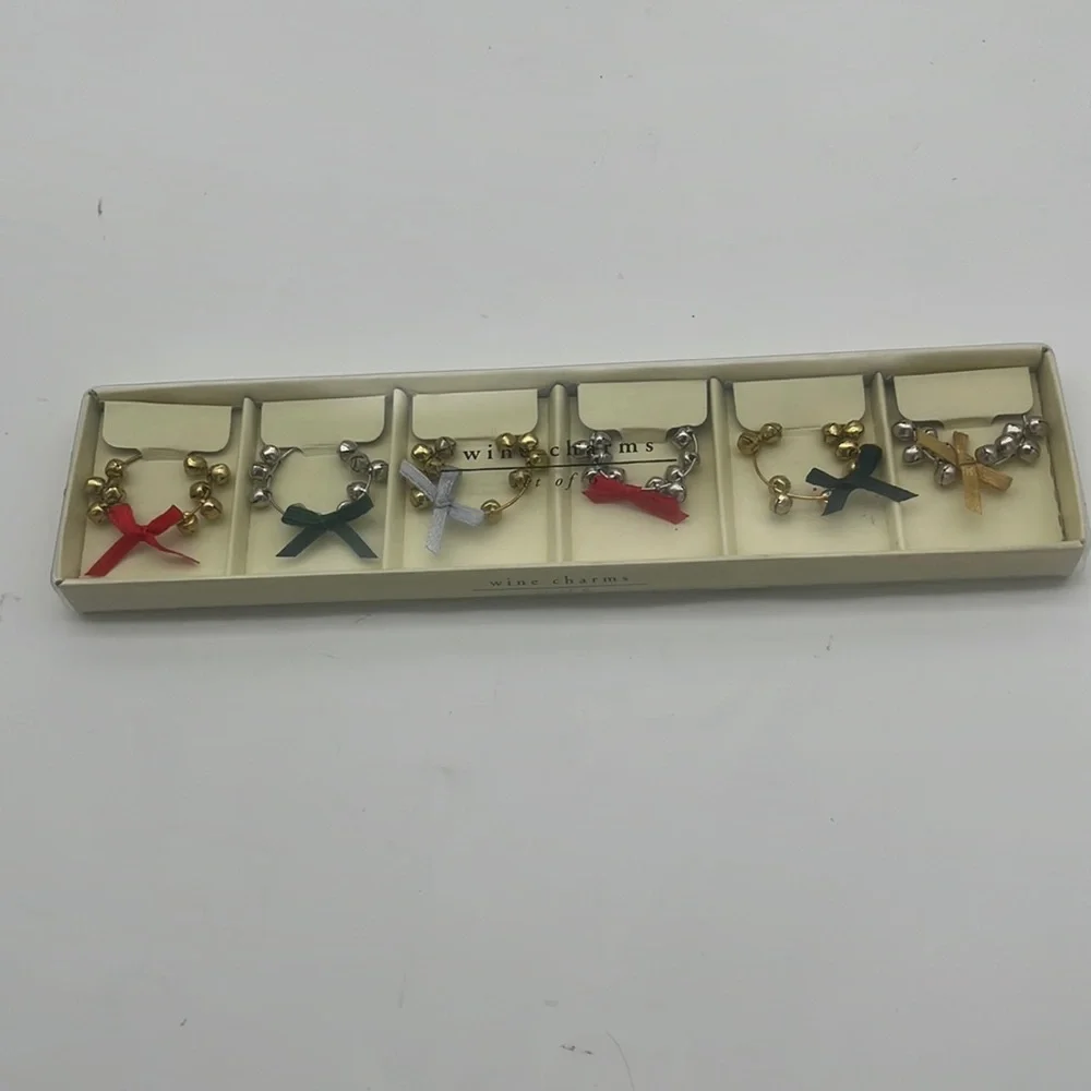 Pier 1 imports wine charms box lot of 6